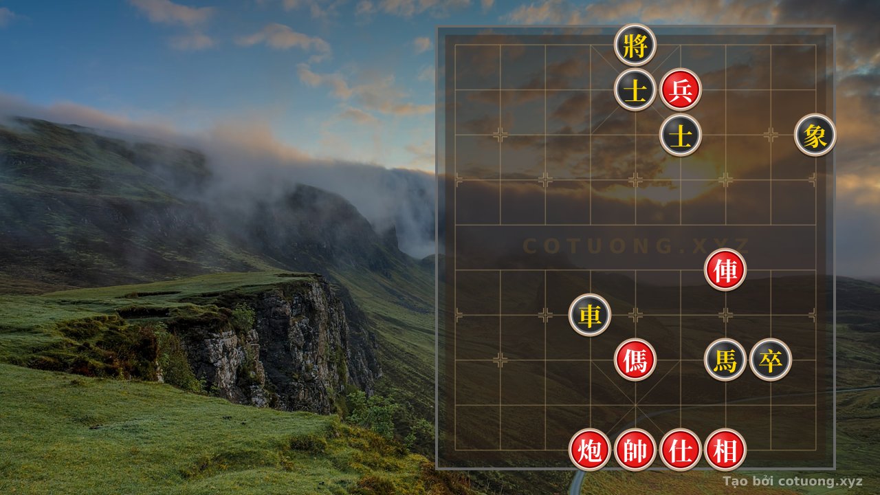 Thế cờ: Xiangqi (Chinese Chess): Red Chariot Exposed on the 5th File vs. Black Double Horses Interlocking - Strategy to Defeat — Cờ Tướng Online
