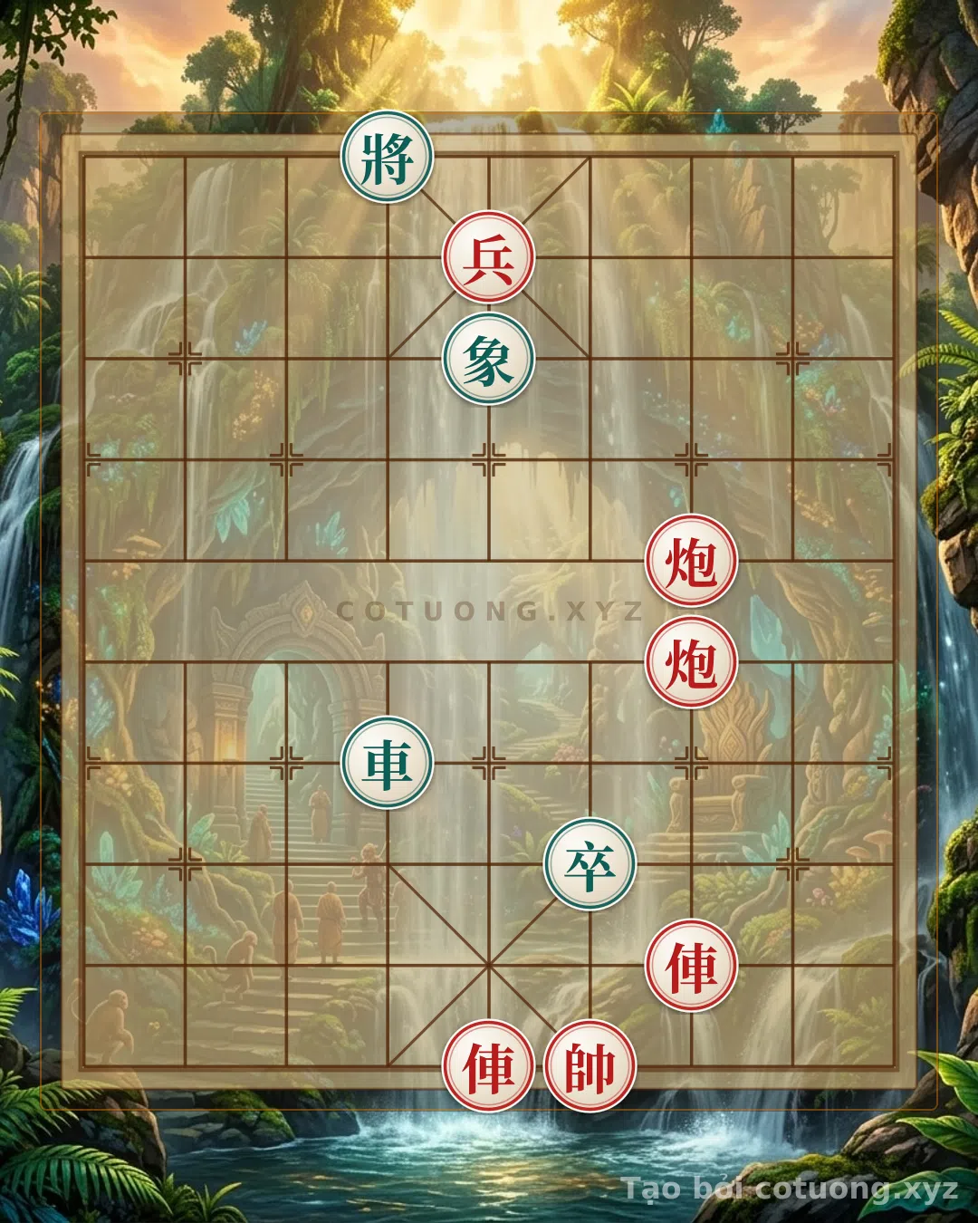 Thế cờ: Spectacular Comeback Secret: How Red Strikes Back Brilliantly When Crushed by Black's Chariots and Pawns in a Deadly Position #ee6f — Cờ Tướng Online