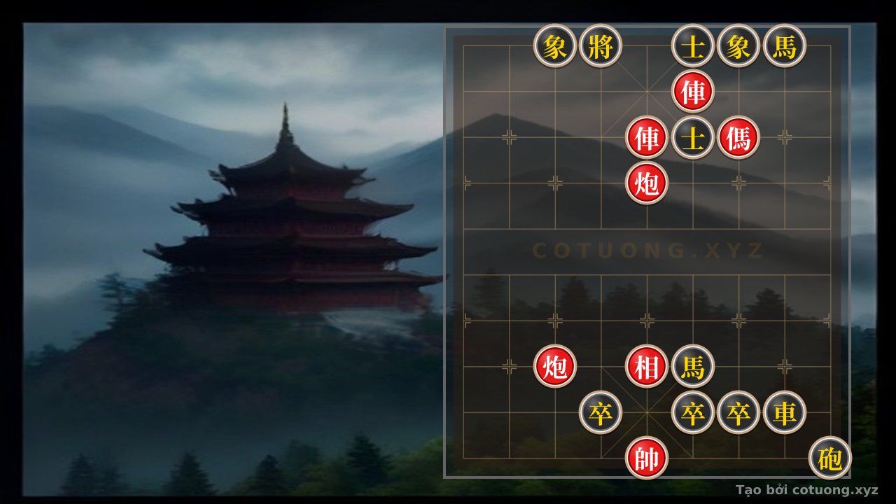 Thế cờ: Red General's Chess: Double Horse Legs - Black Rook's Defensive Strategy — Cờ Tướng Online