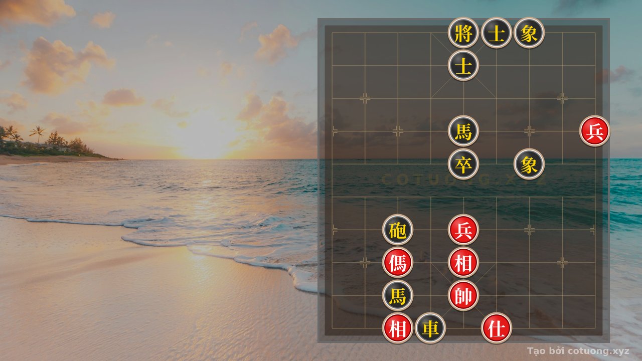 Thế cờ: Black's Defense Tip: Countering Red's Horse on 7th Rank, 3rd File in Beginner Level 1/10 — Cờ Tướng Online