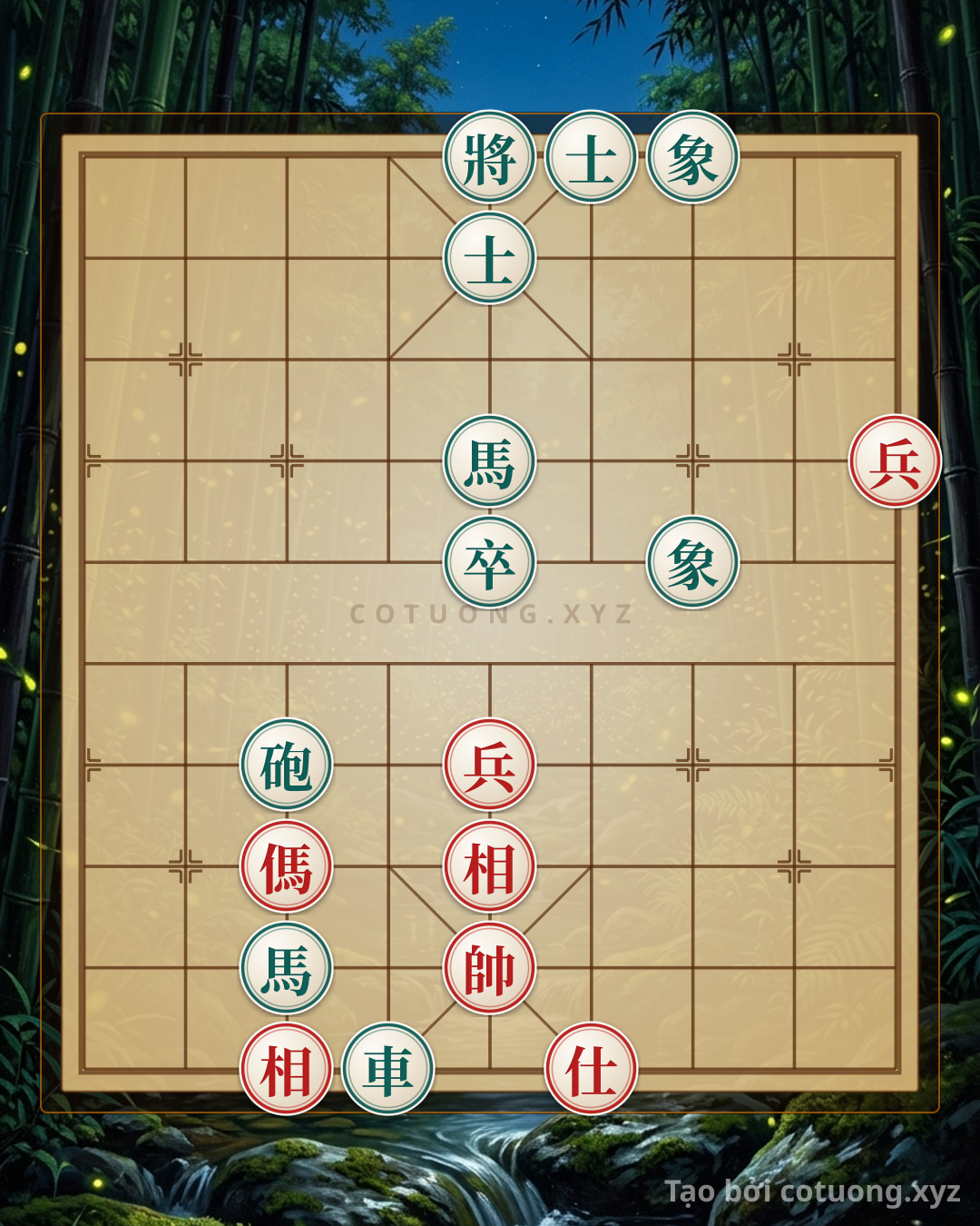 Challenge: Black's Defense Tip: Countering Red's Horse on 7th Rank, 3rd File in Beginner Level 1/10 - Can you solve it?