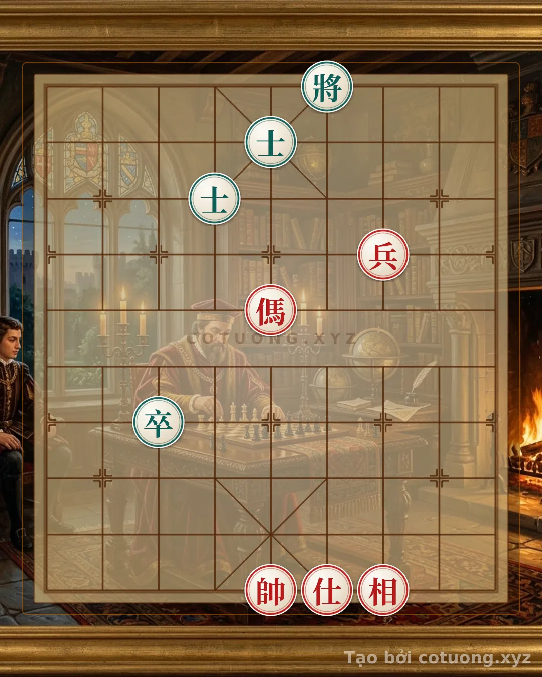 Thế cờ: Strategic Mastery: Red Seizes Initiative in the 'Sĩ Mã Chốt' Formation — Cờ Tướng Online