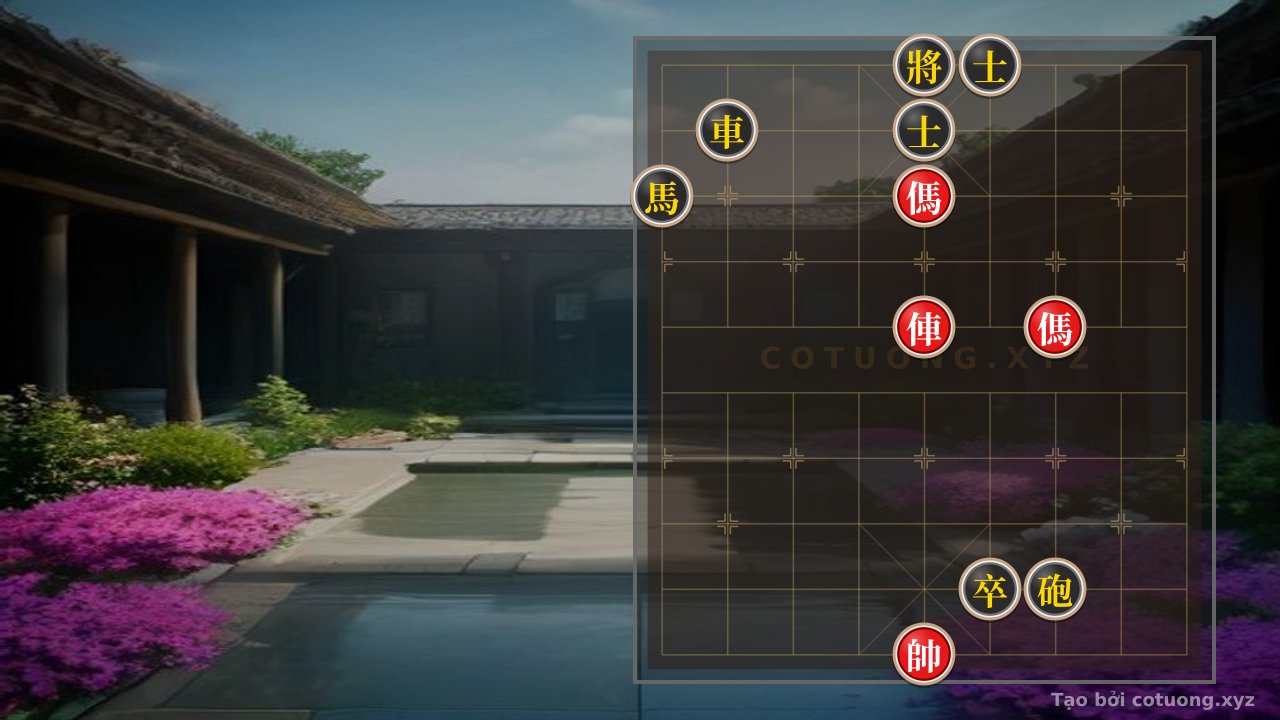 Thế cờ: Red Strategist: Forcing the Opponent into the Double Horse Trap — Cờ Tướng Online