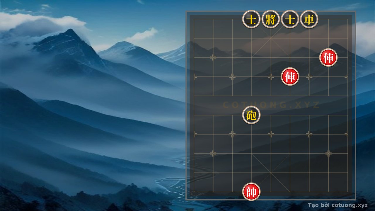 Thế cờ: The Red General's Victory Formation: The Black Chariot is Broken, the Black General Falls — Cờ Tướng Online