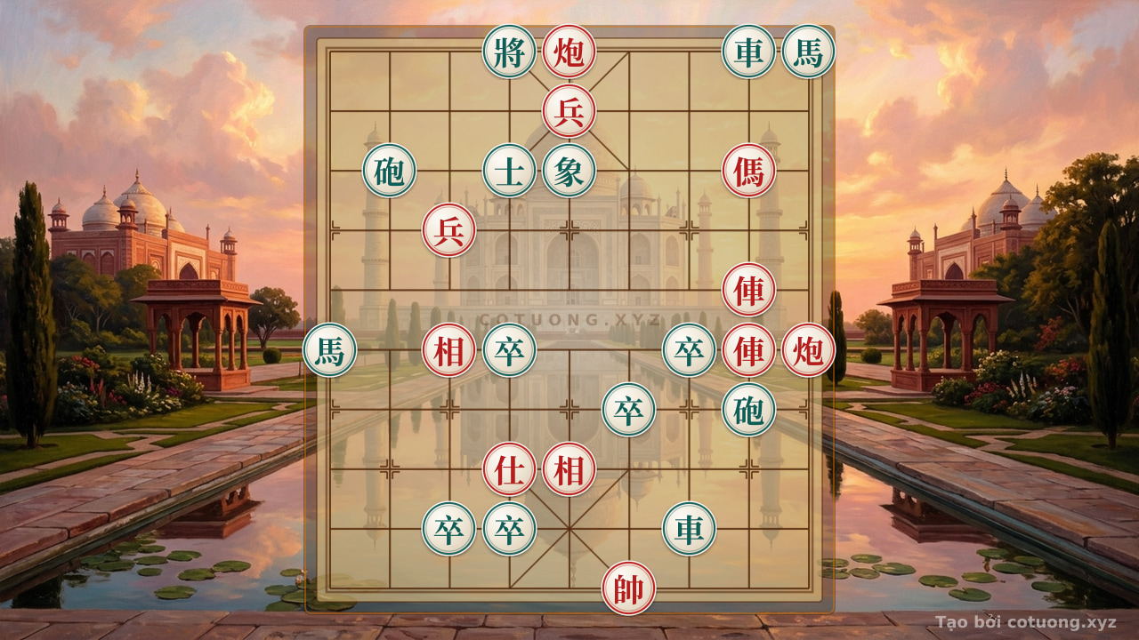 Thế cờ: The Secret of 'Empty Cannon Charge' - Winning Strategy with Rook Thrust and Twin Horses (Red Side Initiative) — Cờ Tướng Online