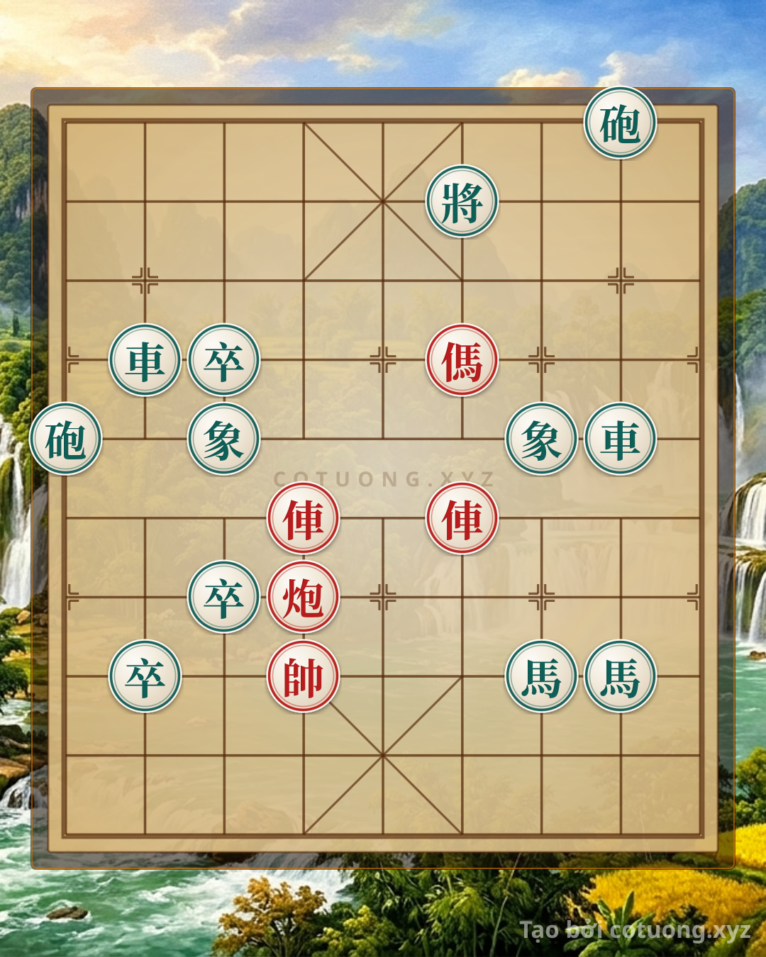 Challenge: The Mysterious Move of Sorrow: When 2 Red Rooks and Cannons Break Through the 2 Rooks, 2 Cannons, and 2 Horses Black Formation - What Trap is Lurking? - Can you solve it?