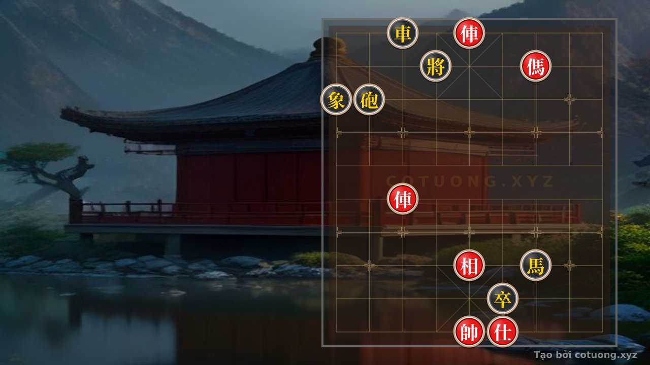 Thế cờ: Xiangqi: Red's Opening with Rook Straight, Defensive Like a King — Cờ Tướng Online
