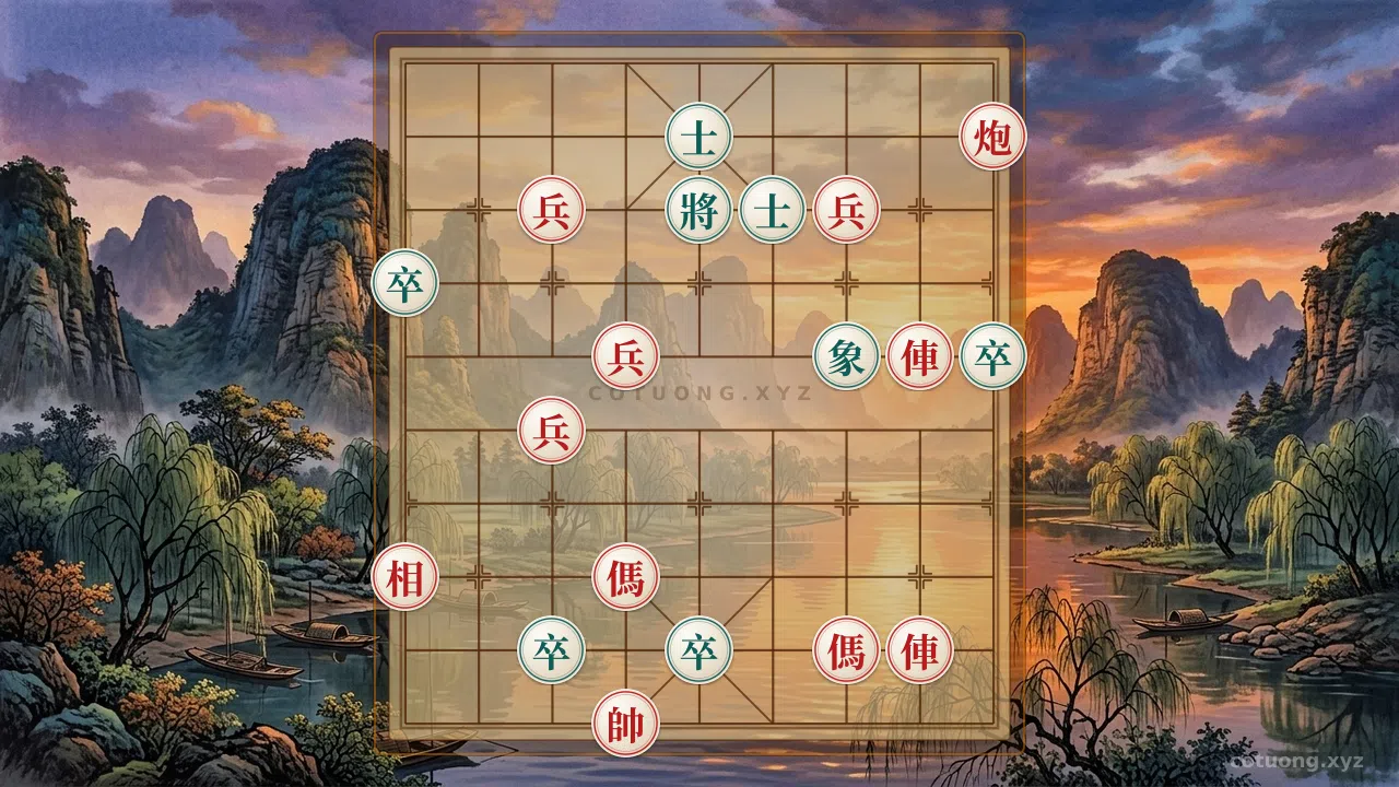 Challenge: Chariot File 2, Knight File 6, and Pawns besiege General File 5 - Can you solve it?