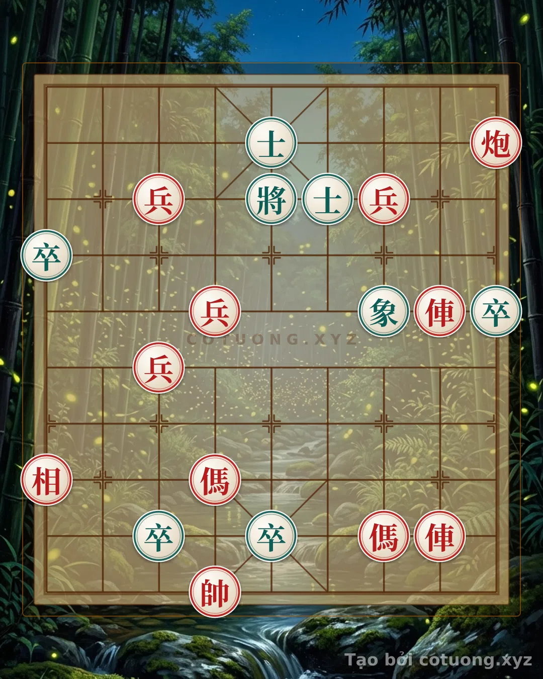 Thế cờ: Xiangqi: Red's Tactical Checkmate in 10 Moves - The Rook 2 Opening Trick — Cờ Tướng Online