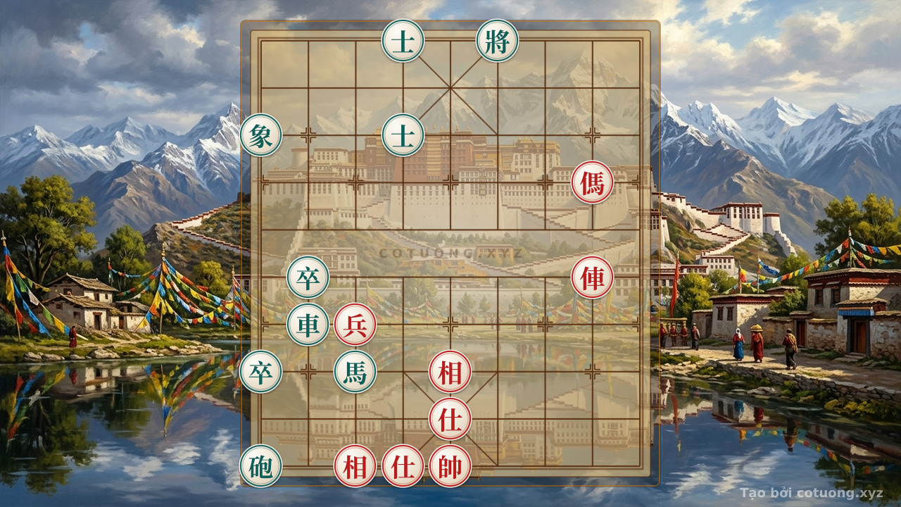 Thế cờ: Master's Lightning Checkmate: Red Chariot Horse vs. Black Cannon Horse in 3 Moves - Peak Online Xiangqi — Cờ Tướng Online