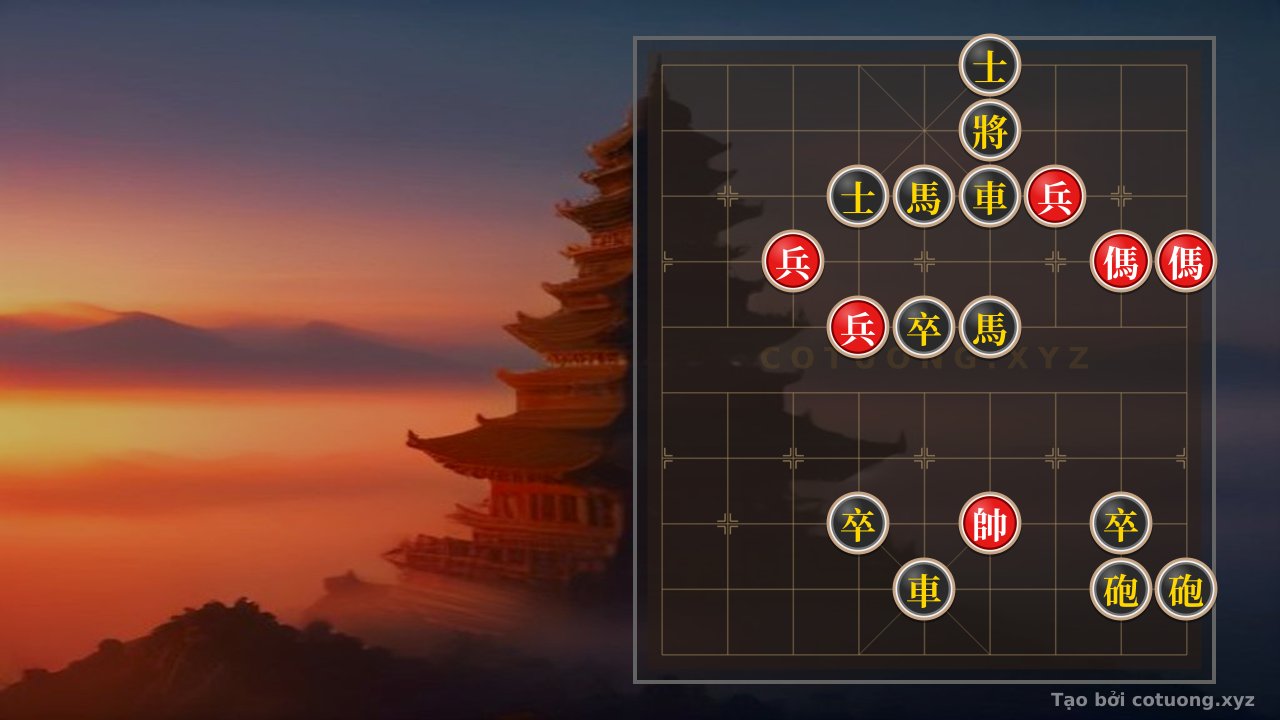 Thế cờ: Xiangqi Master's Secret: Unveiling the Red Army's Strategy, Mastering the Throat-Hitting Tactics! — Cờ Tướng Online