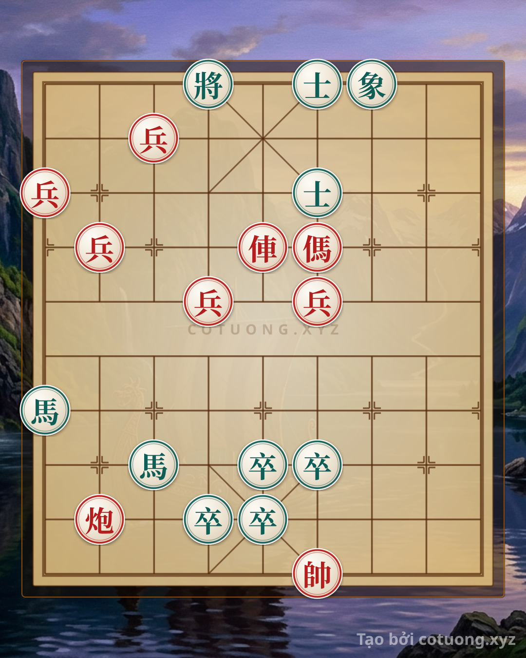 Challenge: Xiangqi: The Art of Breaking the Red General in 5 Moves - Can you solve it?