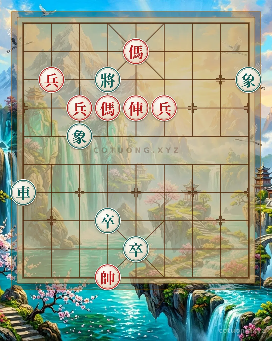 Thế cờ: Art of Chess: The Divine Hand Creates the Masterpiece Red-Black — Cờ Tướng Online