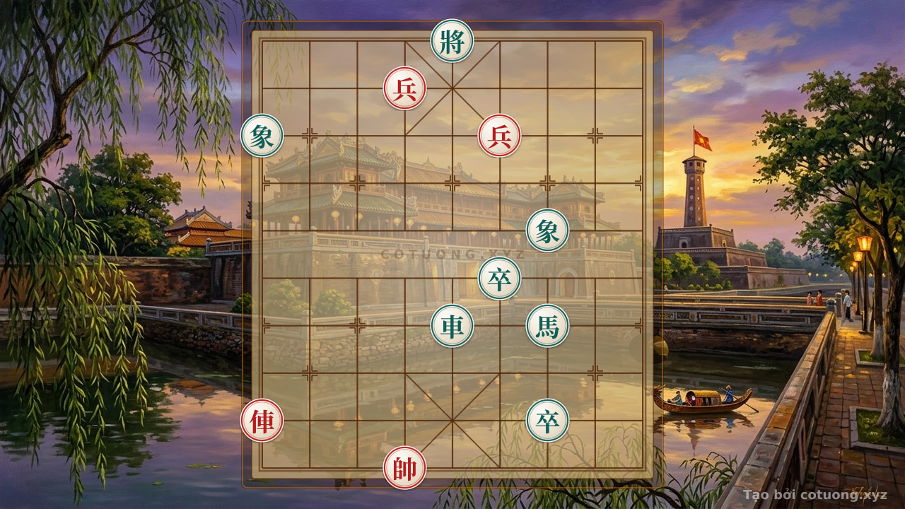 Thế cờ: Xiangqi Master: Rook 2 Pawn vs. Chariot Horse 2 Pawns 2 Elephants — Cờ Tướng Online