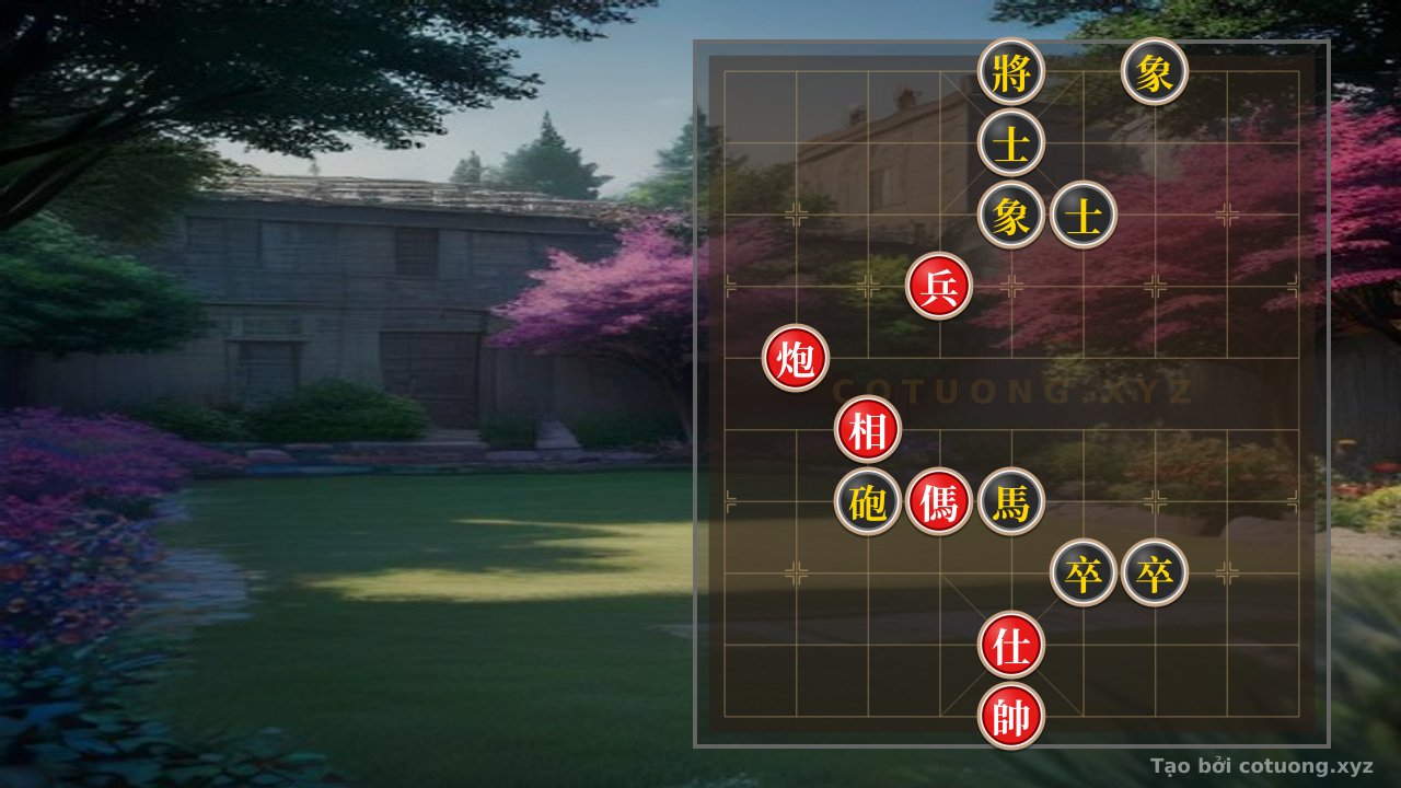 Thế cờ: Red General's Position: Double Horses Interlocking, Cannon Threatening - Basic Tactics — Cờ Tướng Online