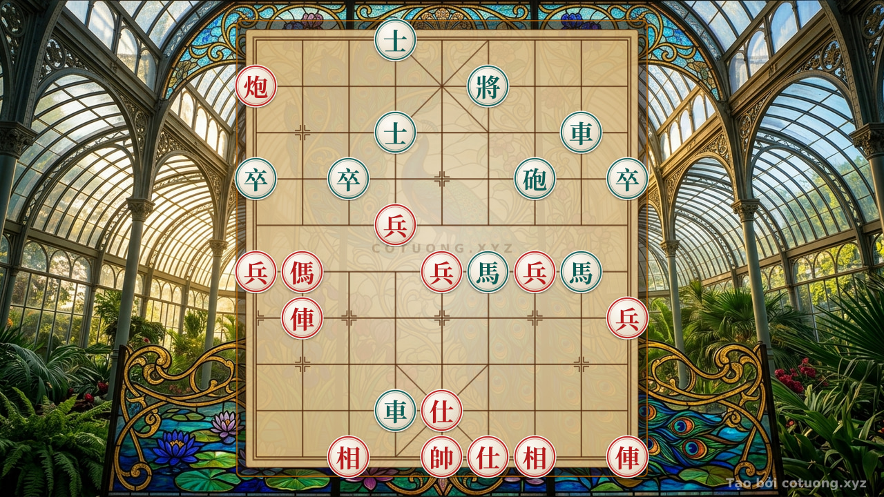 Thế cờ: Xiangqi: The Secret to Breaking Double Black Horses - Sudden Counterattack Tactics — Cờ Tướng Online