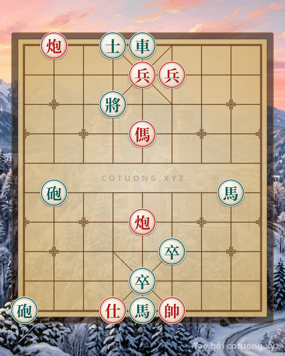 Challenge: Red General Chess: Red Cannon Exposed on 8th Rank 10 - Defensive and Counterattack Tactics - Can you solve it?