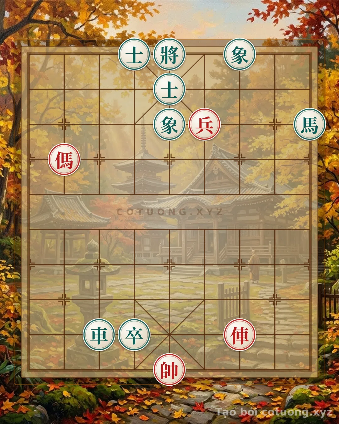 Thế cờ: Red General vs. Black Chariot: Double Horse Legs Strategy in the 'Great Victory' Battle — Cờ Tướng Online
