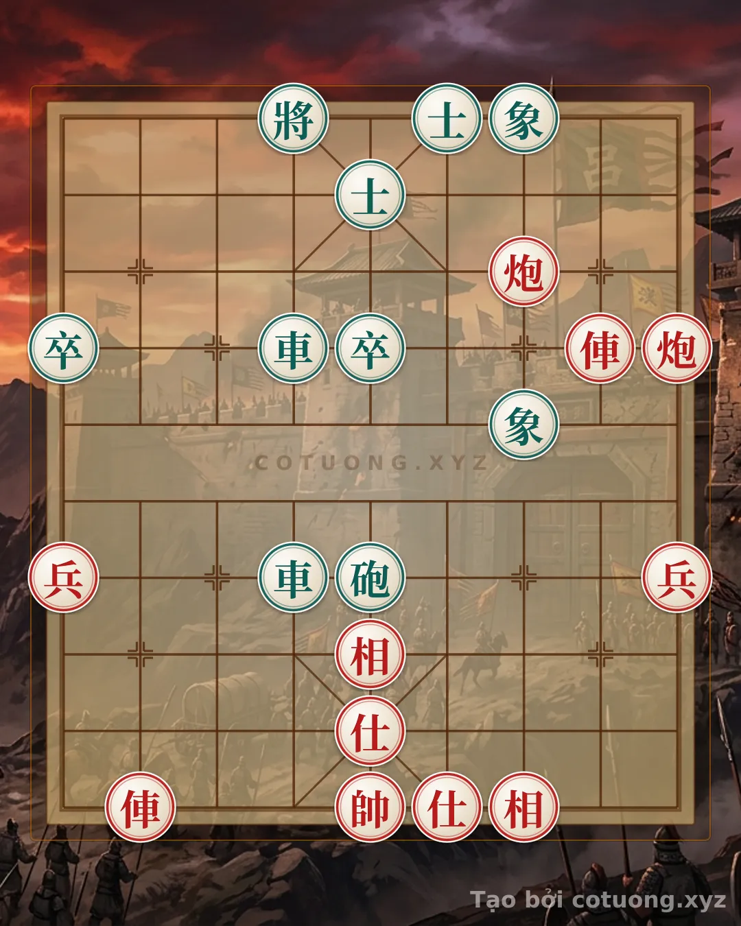 Challenge: Xiangqi Strategy: Red Chariot Attacks Black Cannon - The 'Empty Cannon' Tactics Like Bạch Đằng - Can you solve it?