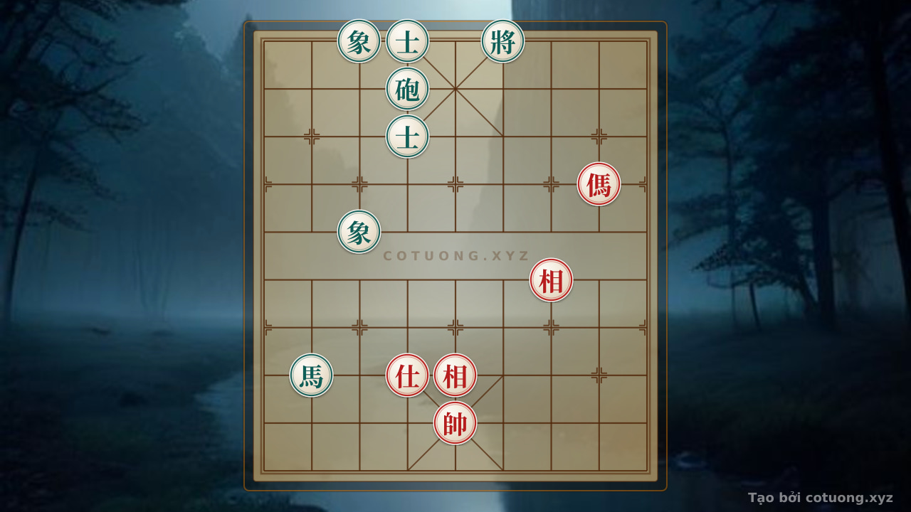 Thế cờ: Xiangqi (Chinese Chess) Position: Finding a Defense Against Red's Checkmate — Cờ Tướng Online