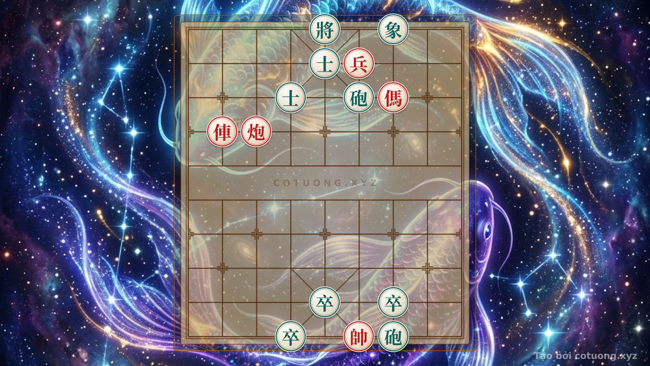 Thế cờ: Xiangqi Formation: 'Red Cannon Retreats to File 7' - Counterattacking Like the 'Fire and Blood Strategy' — Cờ Tướng Online