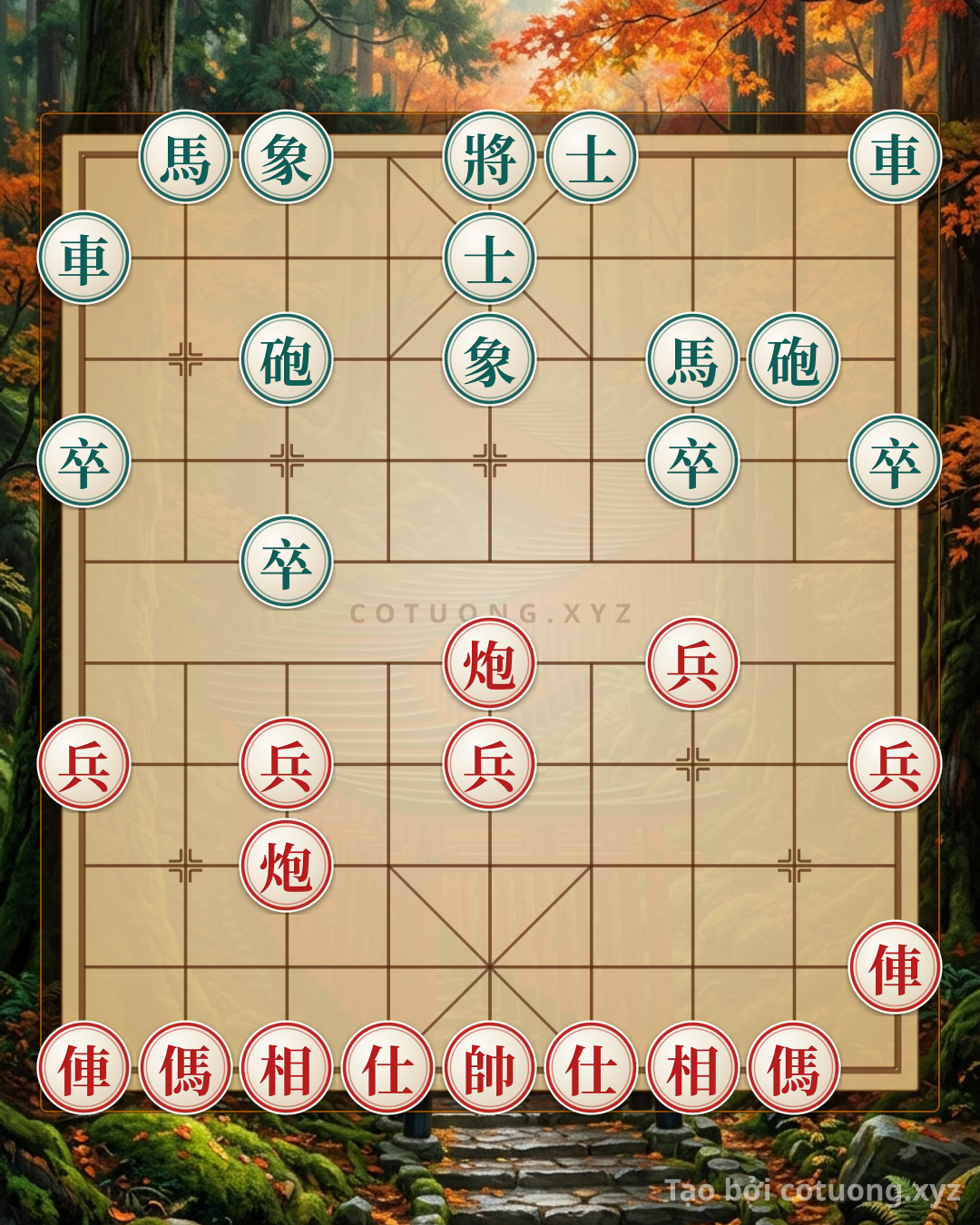 Thử Thách: Cờ Tướng Thế: Chiến Thuật Đỏ Đánh Pháo Trống, Xe Đâm Thoát - Bạn có thể giải được?