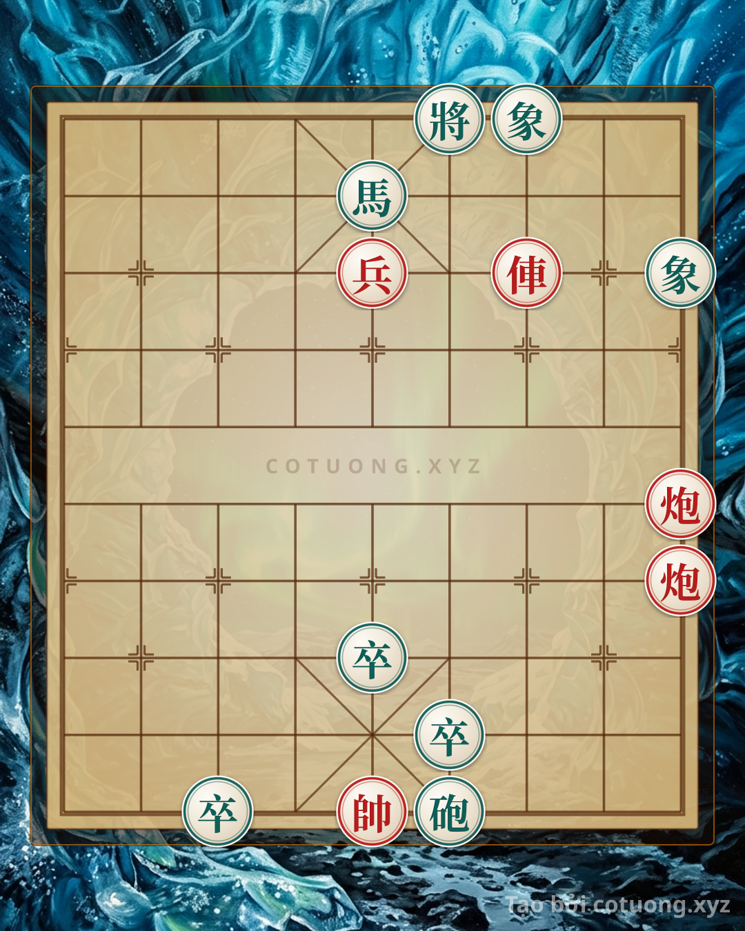 Challenge: Red Army's Offensive Formation: The Empty Cannon and Chariot Thrust Tactics in Xiangqi - Can you solve it?