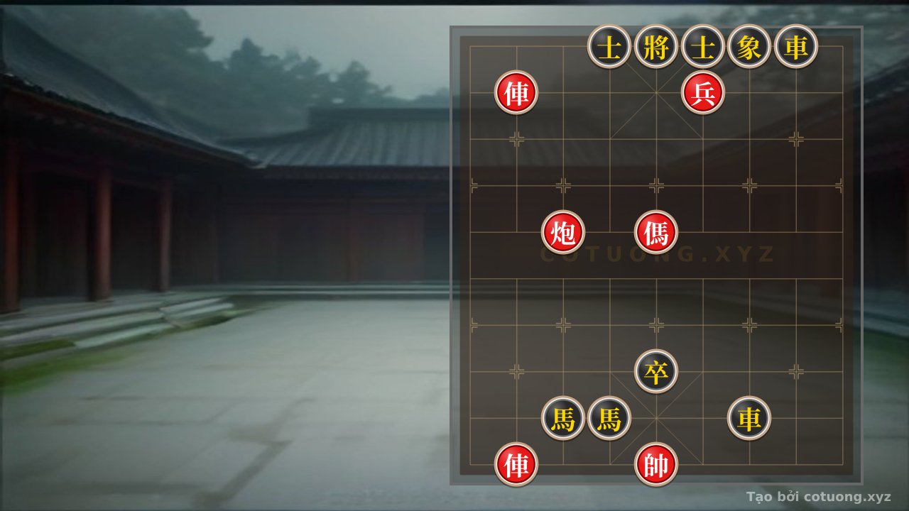 Thế cờ: Red General's Breakthrough: The Deadly Strategy of the Black Chariot — Cờ Tướng Online