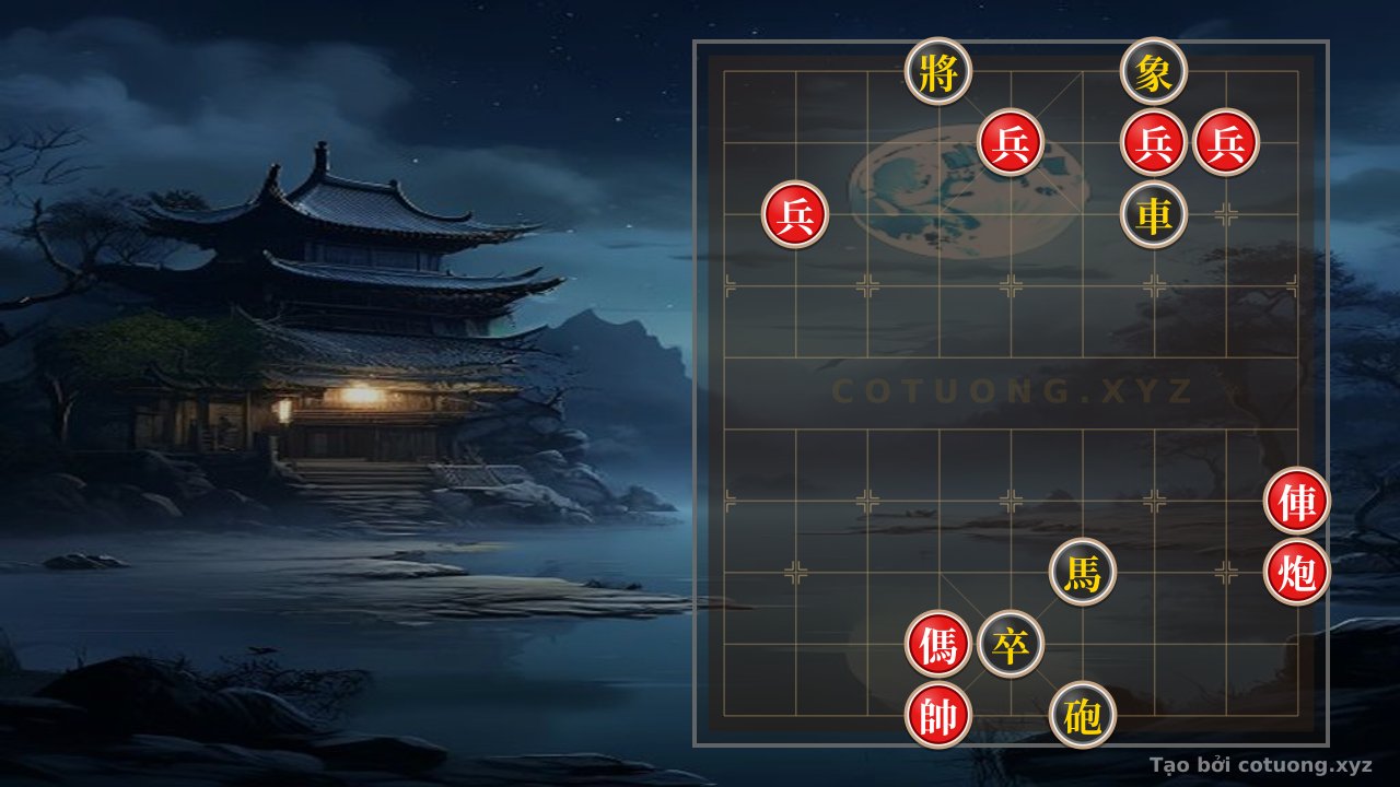 Thế cờ: Red General's Attack on Black: Winning by Strategy - Detailed Analysis — Cờ Tướng Online
