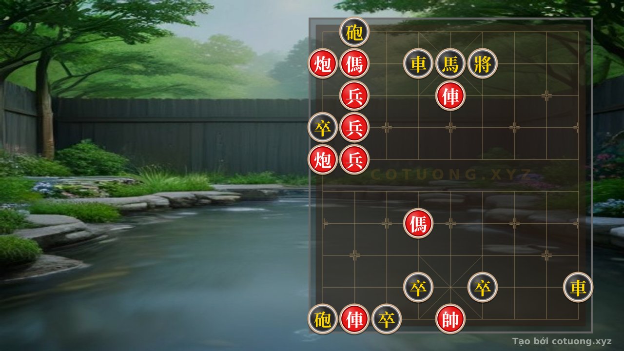 Thế cờ: The Ultimate Checkmate Trick: Decoding the 2 Rooks, 2 Cannons, 2 Horses, and 3 Pawns Endgame to Defeat the Opponent in Just 3 Moves — Cờ Tướng Online