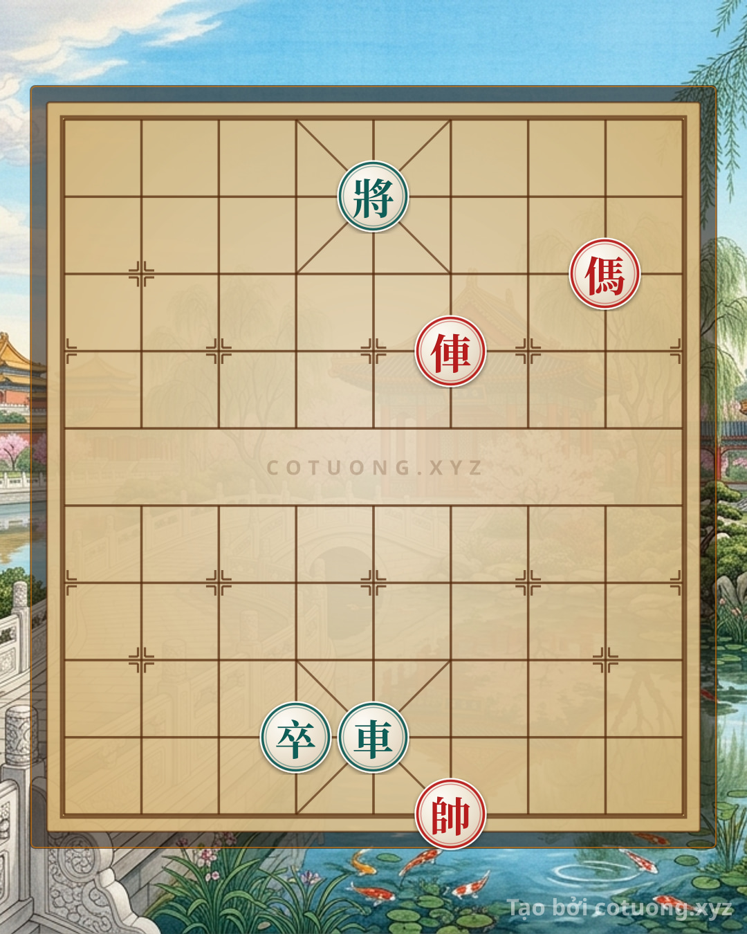 Challenge: Xiangqi 8/10: Red Rook vs Black Chariot at File 5 Rank 2 - Can you solve it?