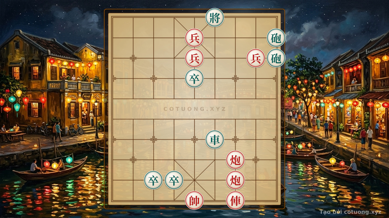 Thế cờ: The 'Black Chariot on File 6' Trap in Xiangqi: Warning of Deadly Mistakes — Cờ Tướng Online