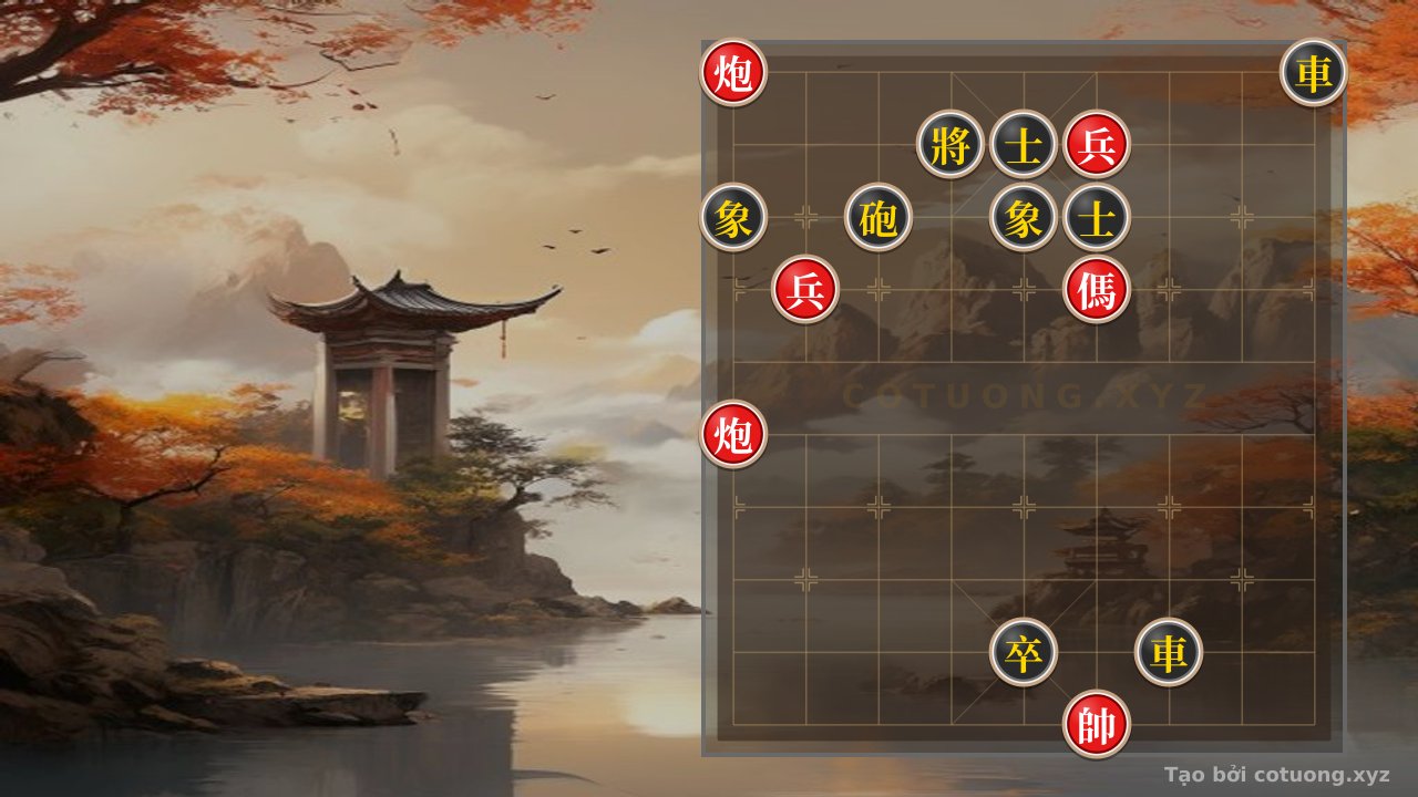Thế cờ: Xiangqi: Red's Opening Strategy - The Hidden Trap of the Red Cannon on File 9 — Cờ Tướng Online