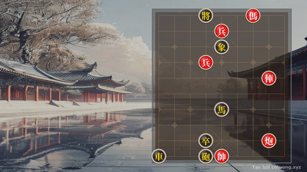 Thế cờ: Black Horse Retreats to File 5: The Ultimate Counterattack Strategy in Xiangqi — Cờ Tướng Online