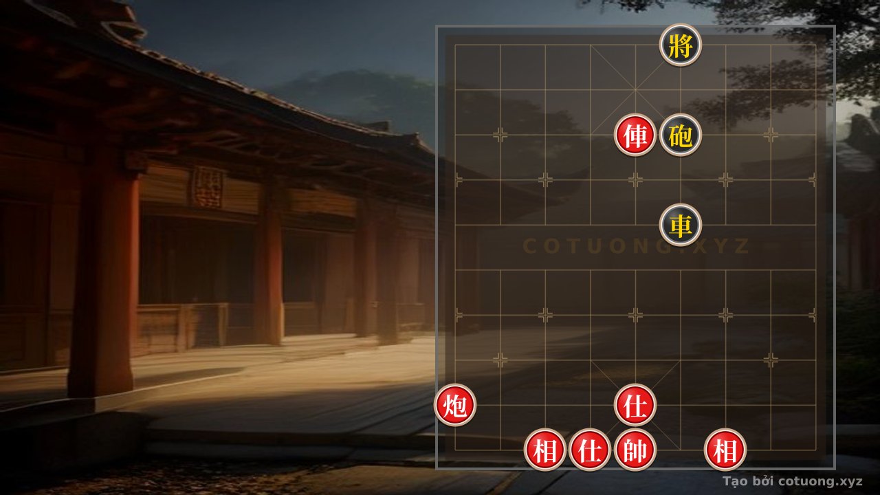 Thế cờ: Hidden General's Strategy: Red Chariot Threatens, Black Cannon Waits - Peak Tactical Mastery — Cờ Tướng Online