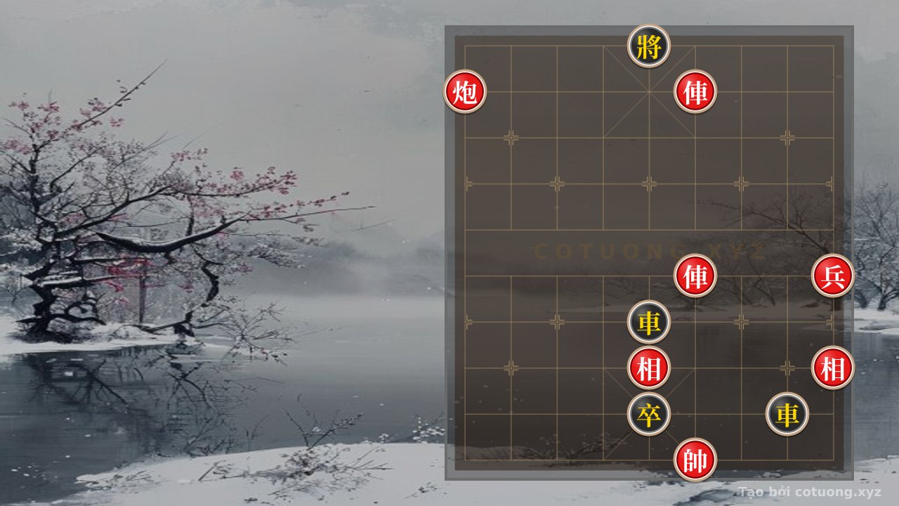 Thế cờ: The Red Cannon at 9/9: Decoding the Xich Bi Cannon Formation - A Decisive Breakthrough Strategy for the Opening Player — Cờ Tướng Online