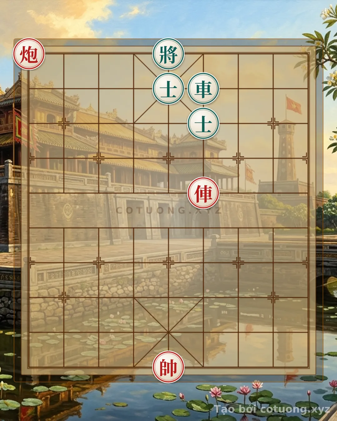 Thử Thách: Cờ Tướng: Chiến Thuật Phòng Ngự Phản Công Với Pháo Đỏ Lộ 9 Hàng 10 - Bạn có thể giải được?