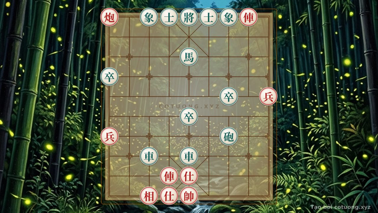 Thế cờ: Red Cannon on File 9 Rank 10: Sudden Counterattack Tactics for Red — Cờ Tướng Online