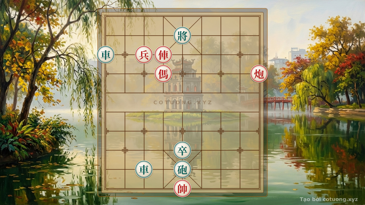 Thế cờ: Black Rook Surrounds! Learn to Read Pressured Positions in Intermediate Xiangqi — Cờ Tướng Online