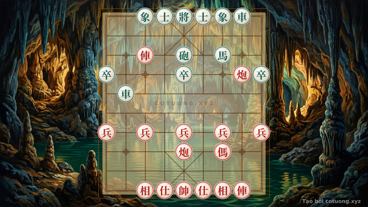 Thế cờ: 1c69: Black Rooks Attack Red Double Horses - Transformation Tactics — Cờ Tướng Online
