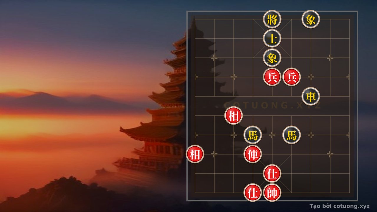 Thế cờ: Red General Chess: 'Two Horses Interlocking' - Tactical Tips for Beginners — Cờ Tướng Online