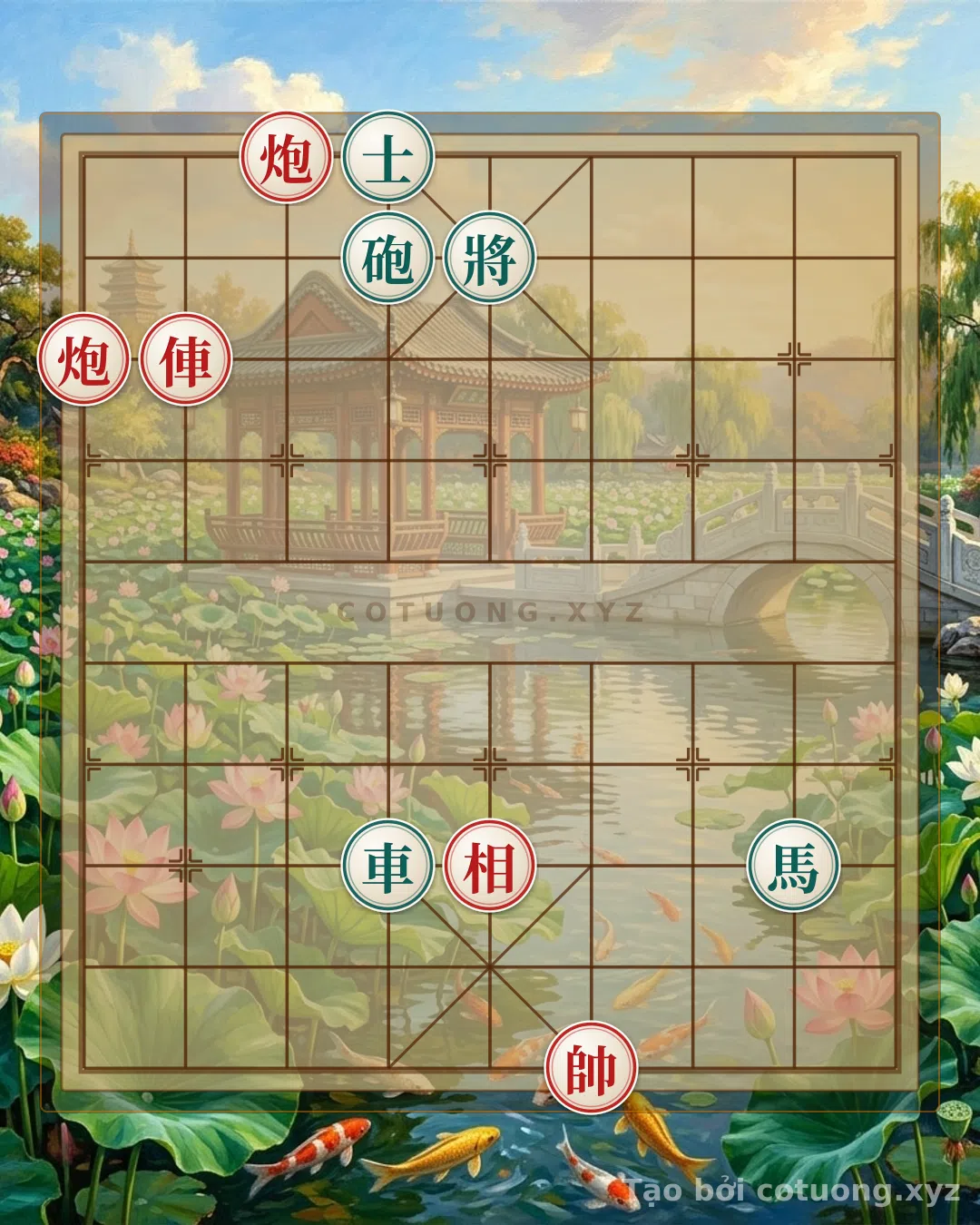 Thế cờ: 7/10: The Deadly Trap of the Red Cannon vs. Black Advisor — Cờ Tướng Online
