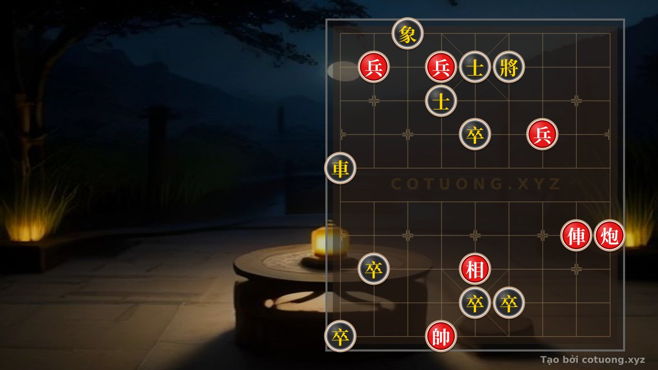 Thế cờ: Dangerous Counterattack Strategy: Red Rook on File 2 Piercing into Black Bishop on File 3 — Cờ Tướng Online