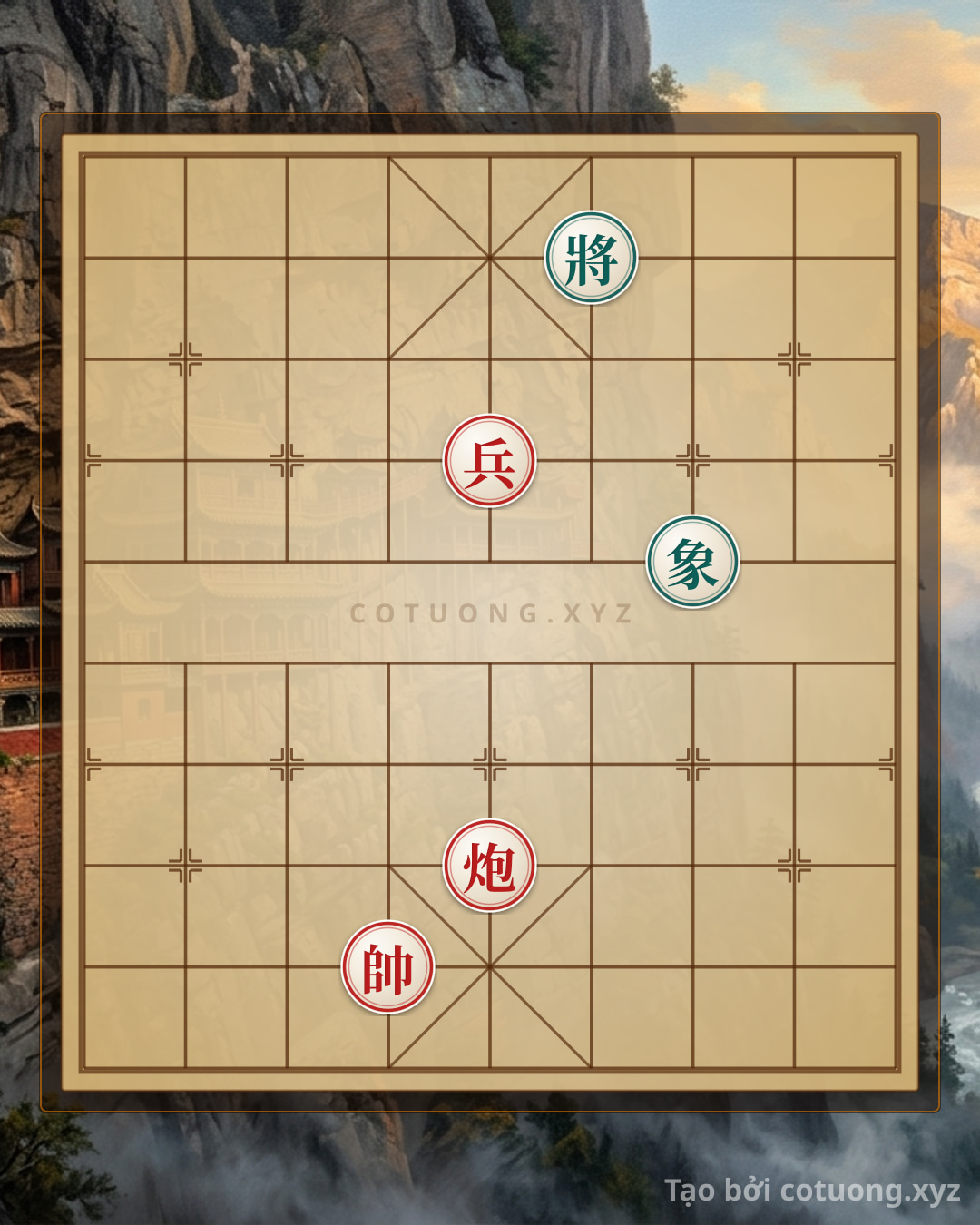 Challenge: Xiangqi: The Red Cannon's Sudden Strike Strategy in a Desperate Position - Can you solve it?