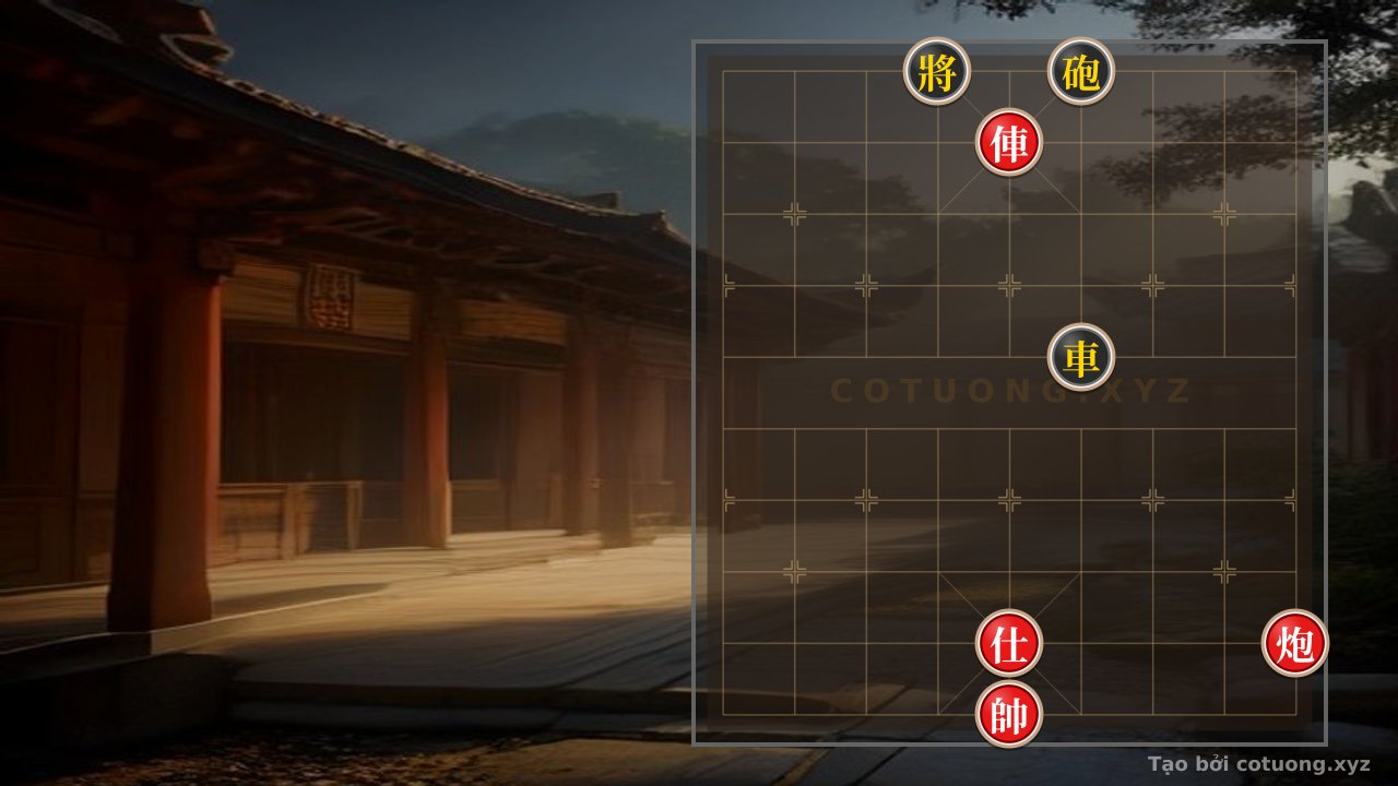 Thế cờ: The Secret of Defensive Tactics - The 'Empty Cannon Crossfire' Formation (8/10): When the Black General is Exposed on the 4th Rank, Should Red 'Lure' or 'Strike Directly'? | Ancient Chinese Chess Strategies — Cờ Tướng Online