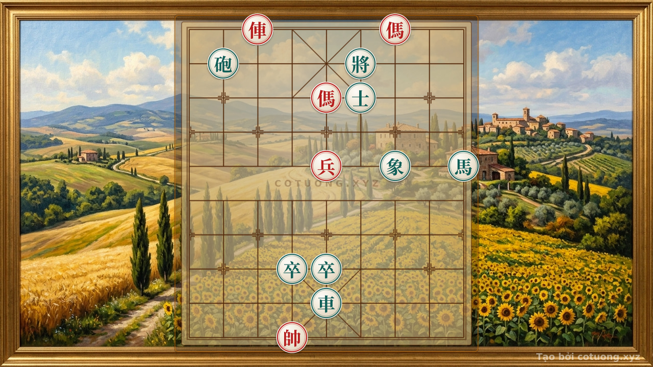 Thế cờ: Red Rook on File 7, Rank 10: The Secret to Breaking Classic Chess Patterns — Cờ Tướng Online