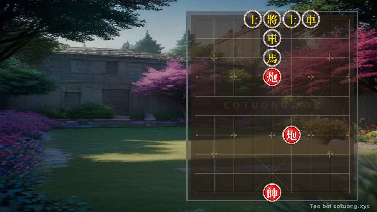 Thế cờ: Red Cannon Shoots Black Advisor: Offensive Strategy in the 1c2b Formation — Cờ Tướng Online