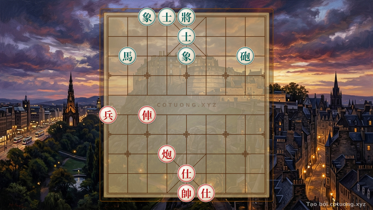 Thế cờ: 'Empty Cannon 8' - The Compulsory Move to Force the Opponent to Retreat in a Dangerous Xiangqi Position (Level 8/10) — Cờ Tướng Online