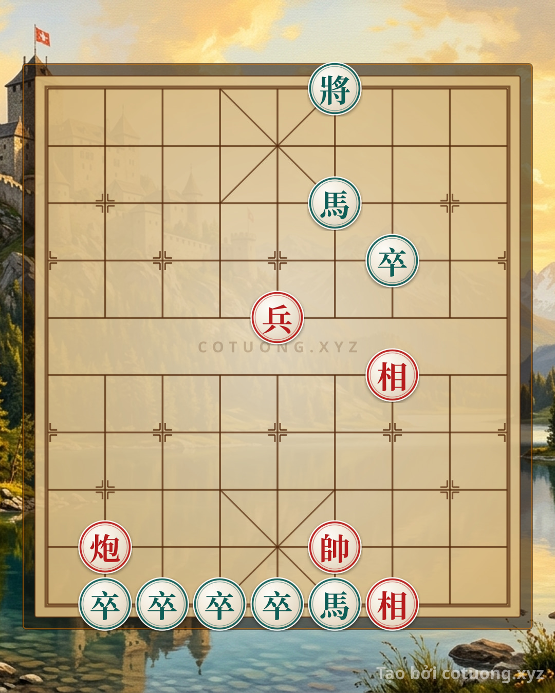 Challenge: Xiangqi Position: Red Attacks, Black Defends - Unique Strategy Rank 1/10 - Can you solve it?