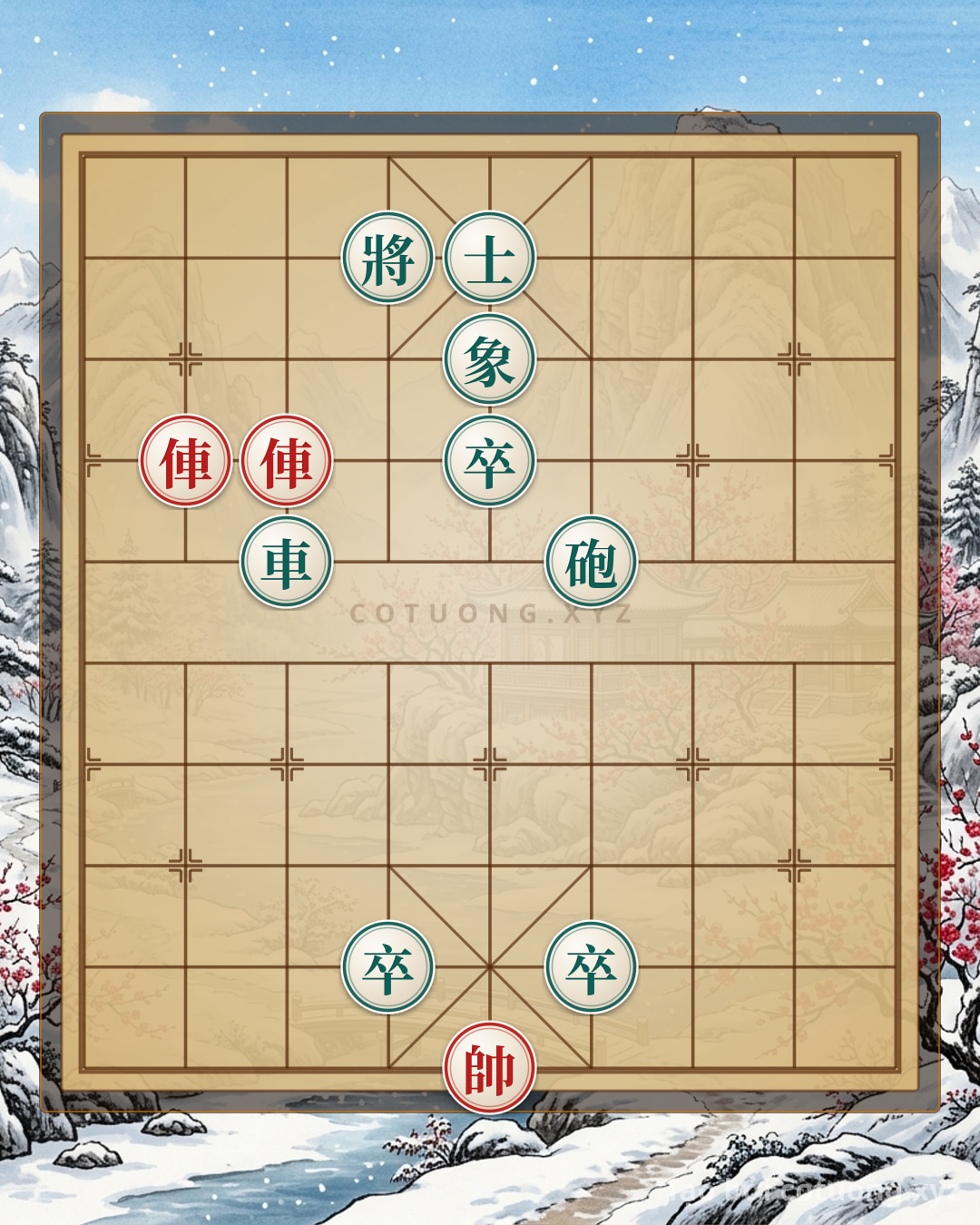 Thế cờ: Chess Master: The Trick to Luring the Black Chariot in the Double Red Chariot Formation — Cờ Tướng Online